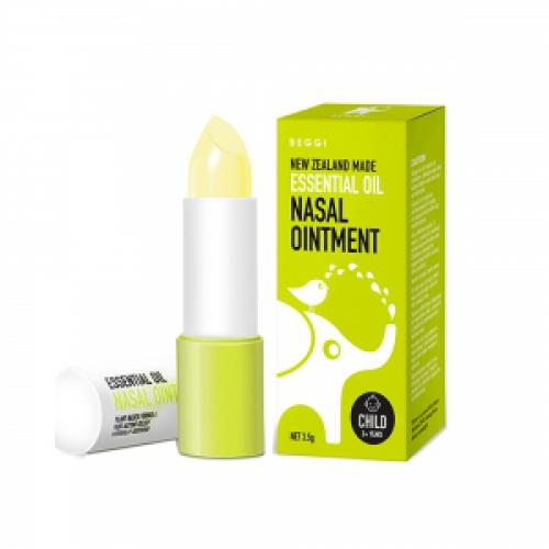 【儿童专区】BEGGI 鼻精灵 麦卢卡精油通鼻膏 3.5g 2岁以上  BEGGI Essential Oil Nasal Ointment Child 3.5G