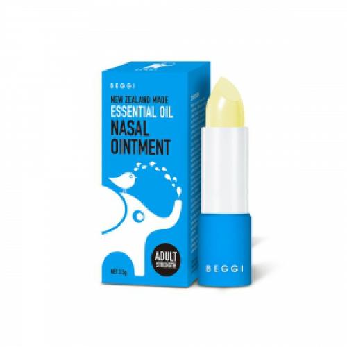 BEGGI 鼻精灵 麦卢卡精油通鼻膏 3.5g 成人 BEGGI Essential Oil Nasal Ointment Adult 3.5G
